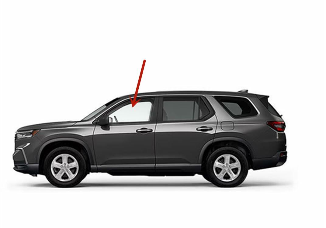 Tempered Driver Left Side Front Door Window Door Glass Compatible with Honda Pilot 2023-2026 Models