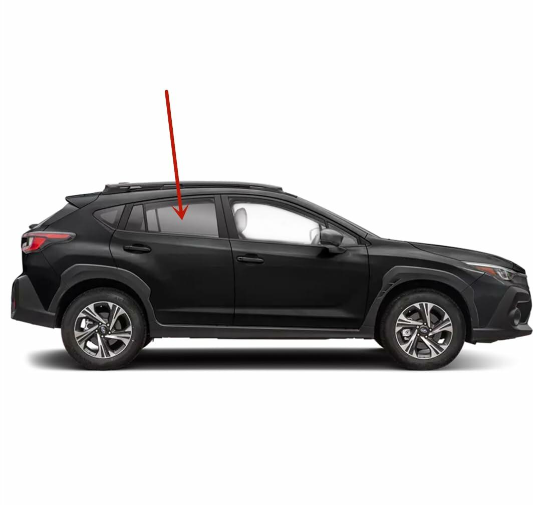 Tempered Factory Privacy Tinted Passenger Right Side Rear Door Window Door Glass Compatible with Subaru Crosstrek 2024-2026 Models