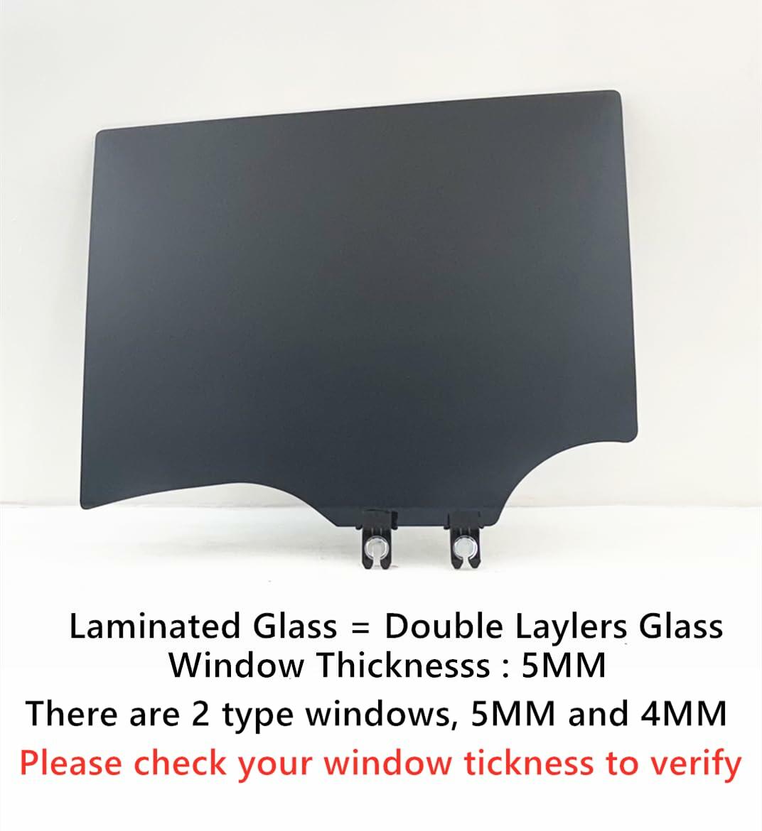 5MM Thickness Laminated Privacy Driver Left Side Rear Door Window Door Glass Compatible with Jeep Grand Cherokee L 2021-2026 Models