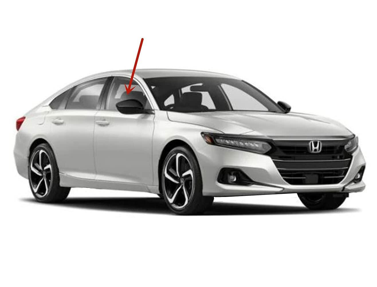 Tempered Passenger Right Side Front Door Window Door Glass Compatible with Honda Accord 2018-2025 / Accord Hybrid 2023-2025 4-Door Sedan Models