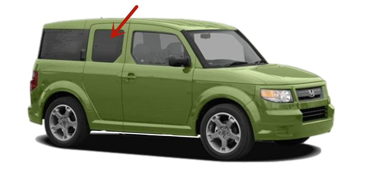 Passenger Right Side Rear Door Window Door Glass Compatible with Honda Element 2003-2011 Models