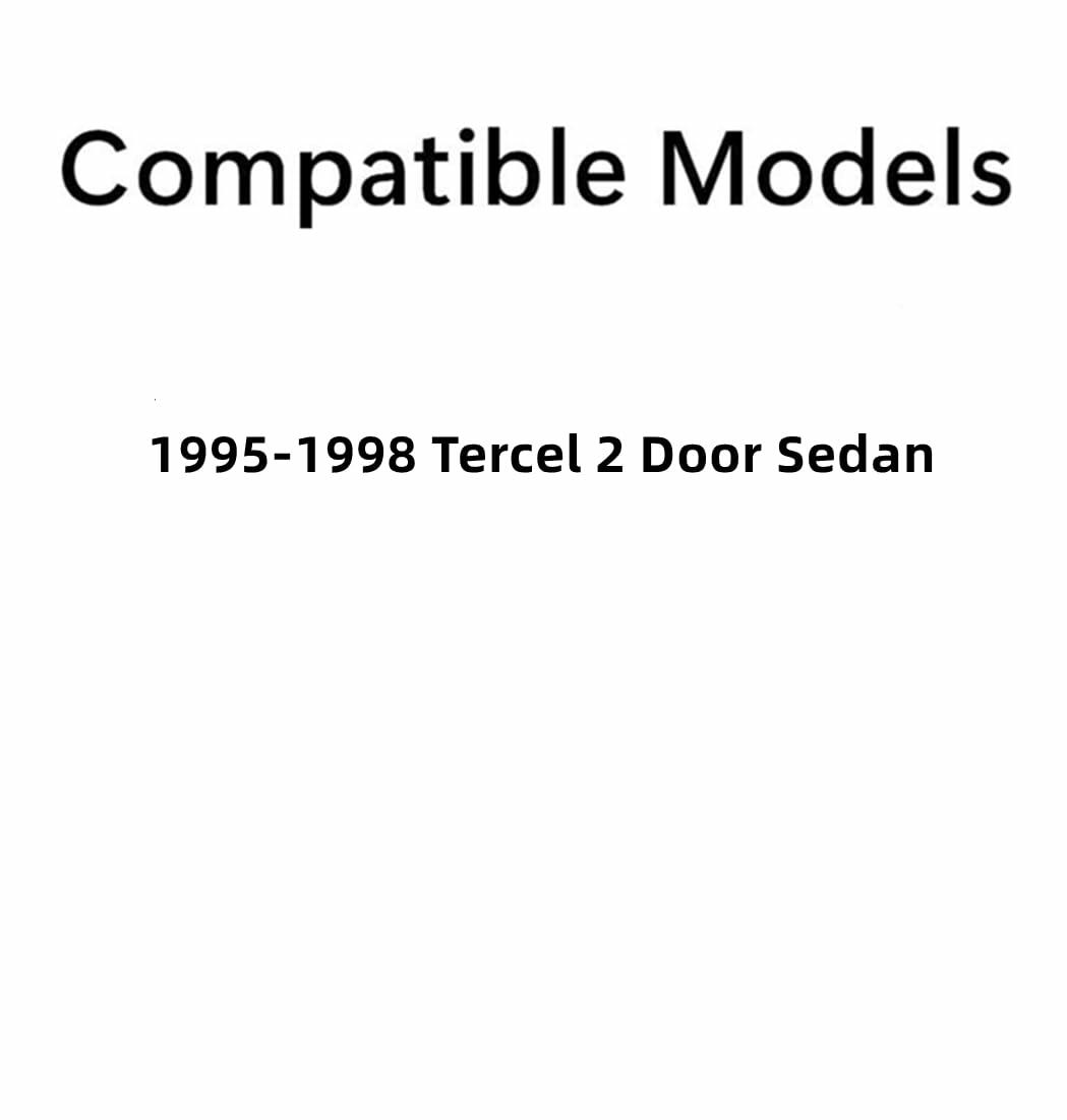 Passenger Right Side Door Window Door Glass Compatible with Toyota Tercel 2 Door Sedan 1995-1998 Models