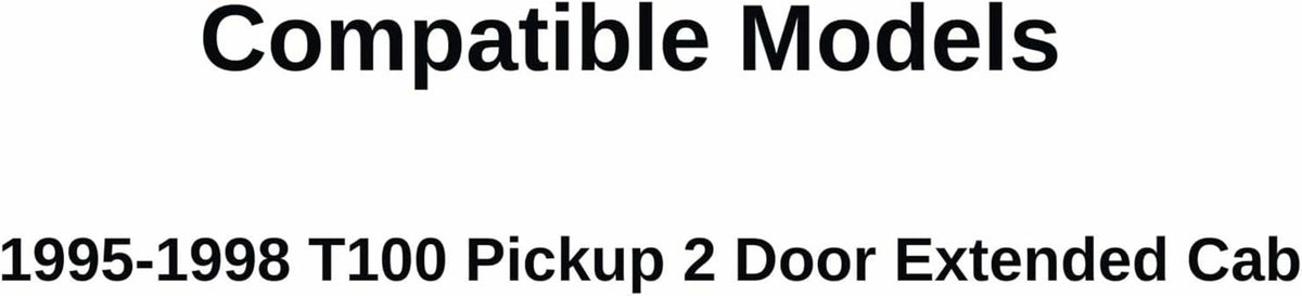 Passenger Right Side Quarter Glass Quarter Window Movable Compatible with Toyota T100 Pickup 2 Door Extended Cab 1995-1998 Models