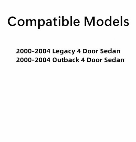 Passenger Right Side Rear Door Window Door Glass Compatible with Subaru Legacy/Outback 4 Door Sedan 2000-2004 Models