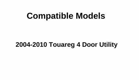 Passenger Right Side Rear Door Window Door Glass Compatible with Volkswagen Touareg 2004-2010 Models