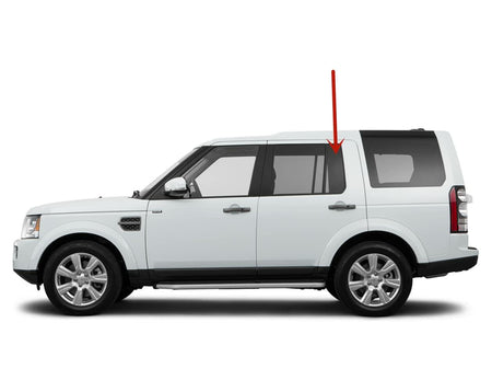 Driver Left Side Rear Vent Glass Vent Window Compatible with Land Rover LR3 2005-2009 / LR4 2010-2017 Models