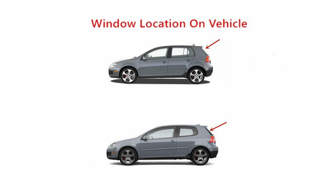 Heated Back Tailgate Window Back Glass Compatible with Volkswagen GTI / Golf 2 & 4 Door Hatchback 2010-2014 Models
