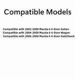 Passenger Right Side Front Door Window Door Glass Compatible with Mazda 6 4 Door Sedan 2003-2008 Models