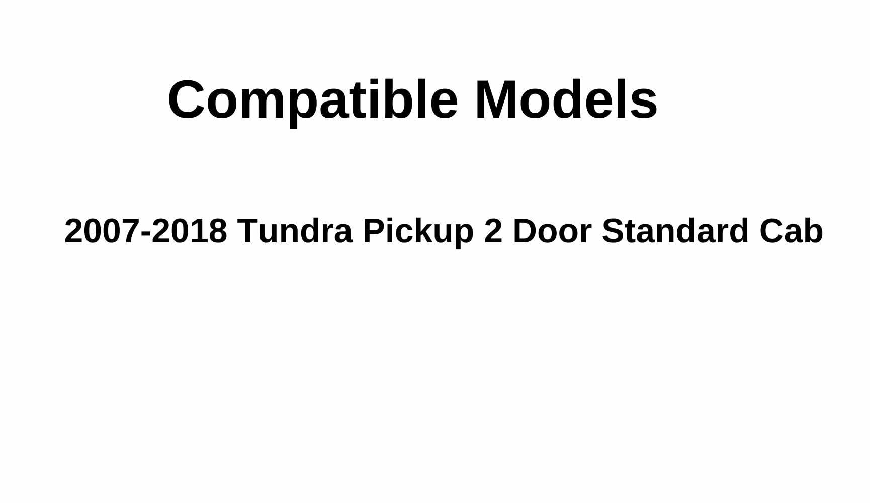 Passenger Right Side Door Window Door Glass Compatible with Toyota Tundra Pickup 2 Door Standard Cab 2007-2018 Models