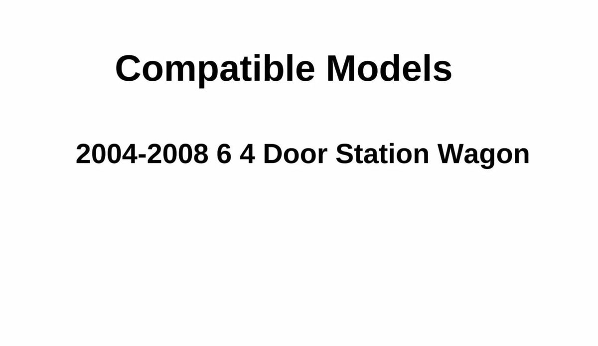 Passenger Right Side Rear Door Window Door Glass Compatible with Mazda 6 2004-2008 4 Door Station Wagon Models