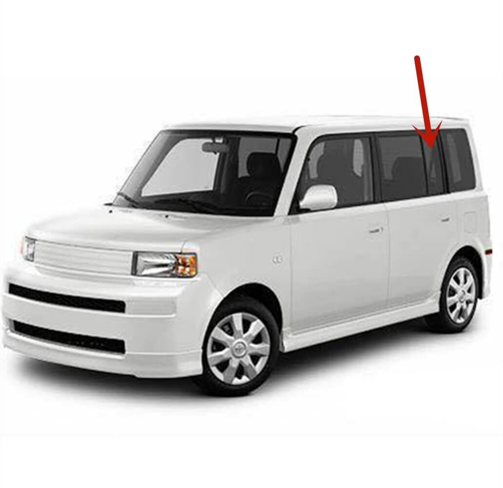 Driver Left Side Rear Vent Window Vent Glass Compatible with Scion XB 2004-2007 Models