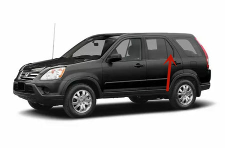 Driver Left Side Rear Vent Window Vent Glass Compatible with Honda CR-V 2002-2006 Models