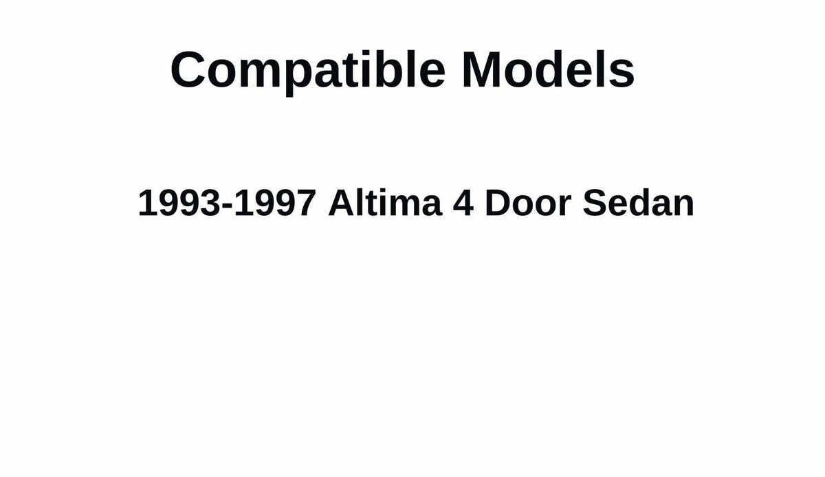 Passenger Right Side Rear Vent Glass Vent Window Compatible with Nissan Altima 4 Door Sedan 1993-1997 Models