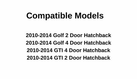 Heated Back Tailgate Window Back Glass Compatible with Volkswagen GTI / Golf 2 & 4 Door Hatchback 2010-2014 Models