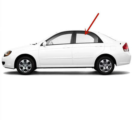 Tempered Driver Left Side Rear Door Window Door Glass Compatible with Kia Spectra 4 Door Sedan 2005-2009 Models (Also Fit 2004 Spectra 2.0L ENG Sedan)