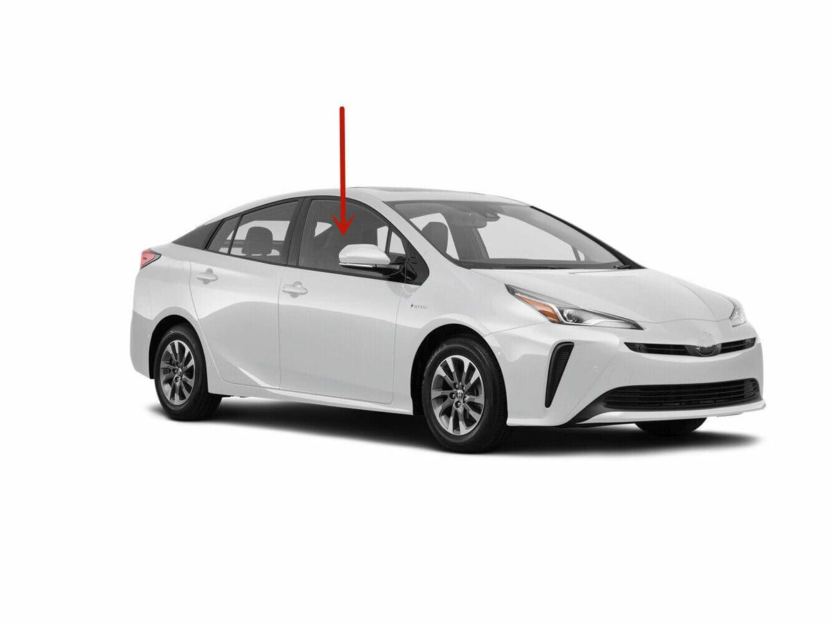 Tempered Passenger Right Side Front Door Glass Tempered Glass Compatible with Toyota Prius 4 Door Hatchback 2016-2022 Models