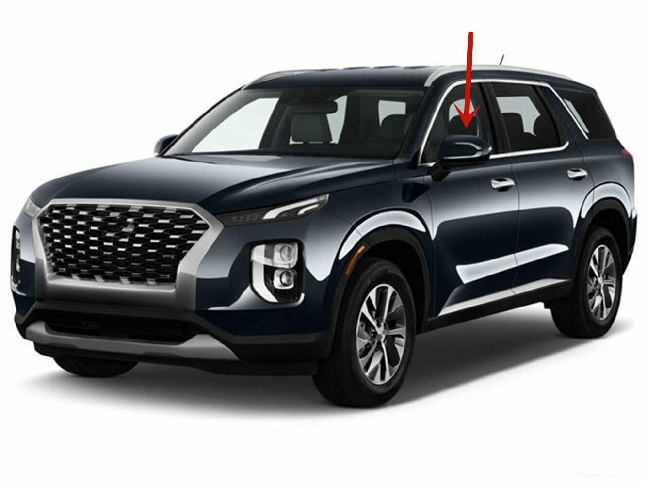 Tempered Driver Left Side Front Door Window Door Glass Compatible with Hyundai Palisade 2020-2025 Models