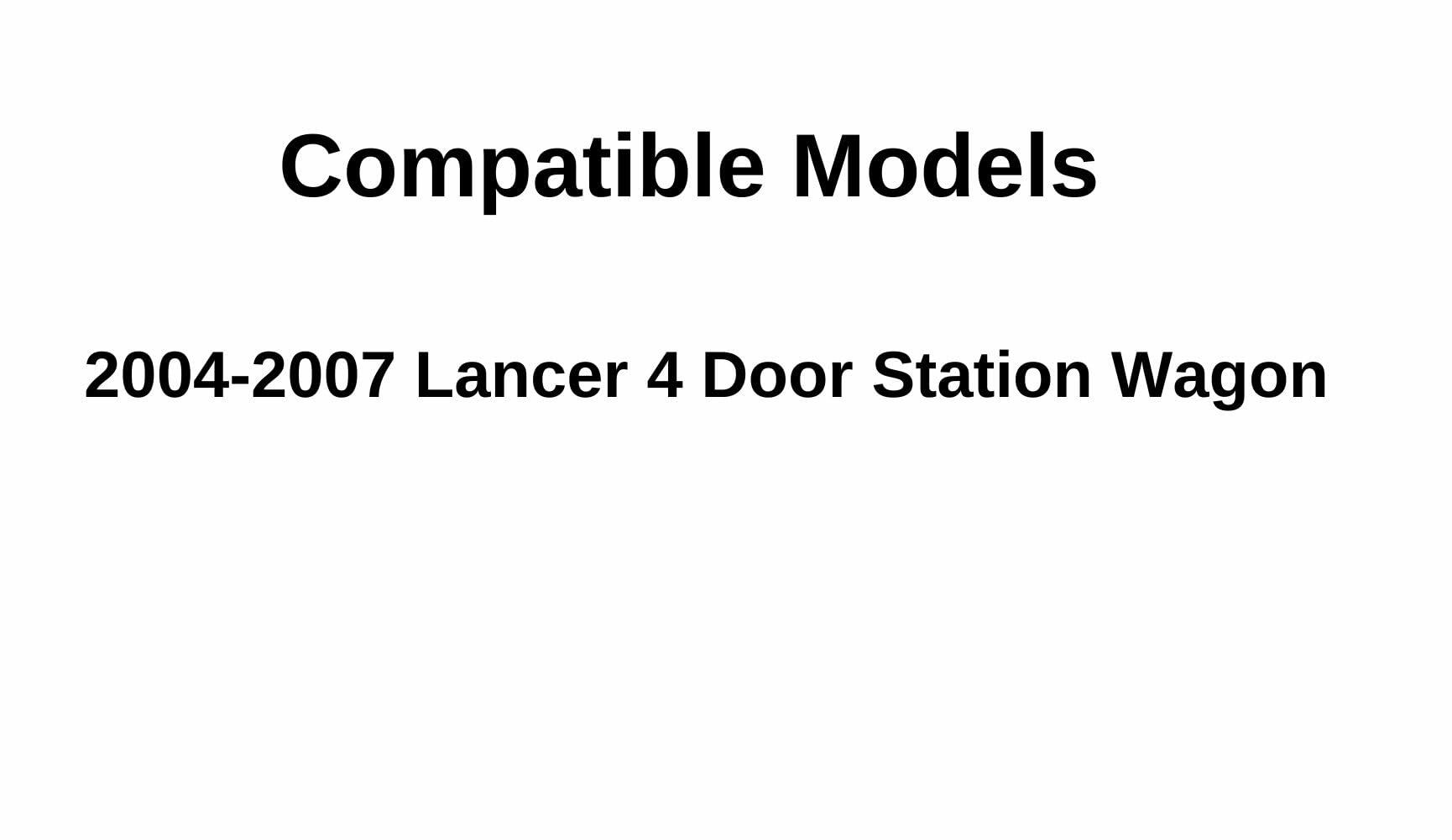 Driver Left Side Rear Door Window Door Glass Compatible with Mitsubishi Lancer 4 Door Wagon 2004-2007 Models