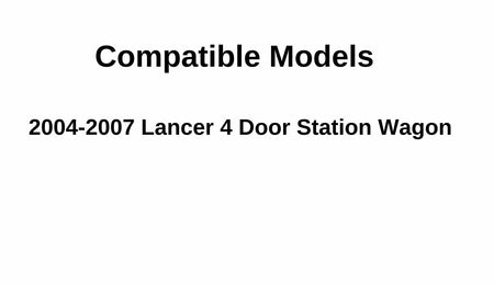 Driver Left Side Rear Door Window Door Glass Compatible with Mitsubishi Lancer 4 Door Wagon 2004-2007 Models