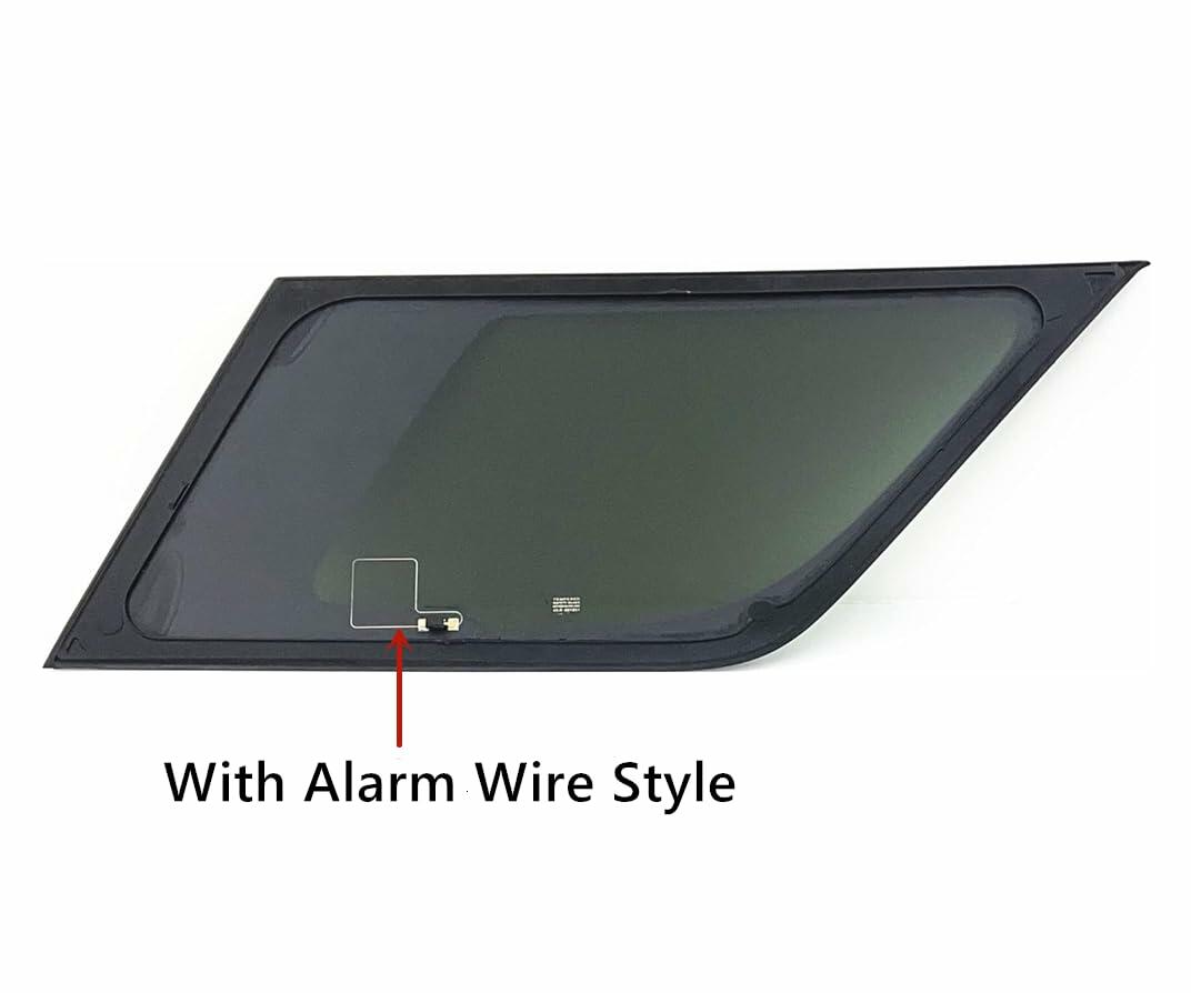 Driver Left Side Quarter Window Quarter Glass With Alarm Wire Compatible with Chevrolet Tahoe /GMC Yukon 2021-2026 Models (Not For Yukon XL)