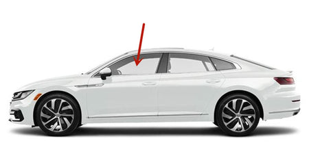 Driver Left Side Front Door Window Door Glass Compatible with Volkswagen Arteon 2019-2024 Models