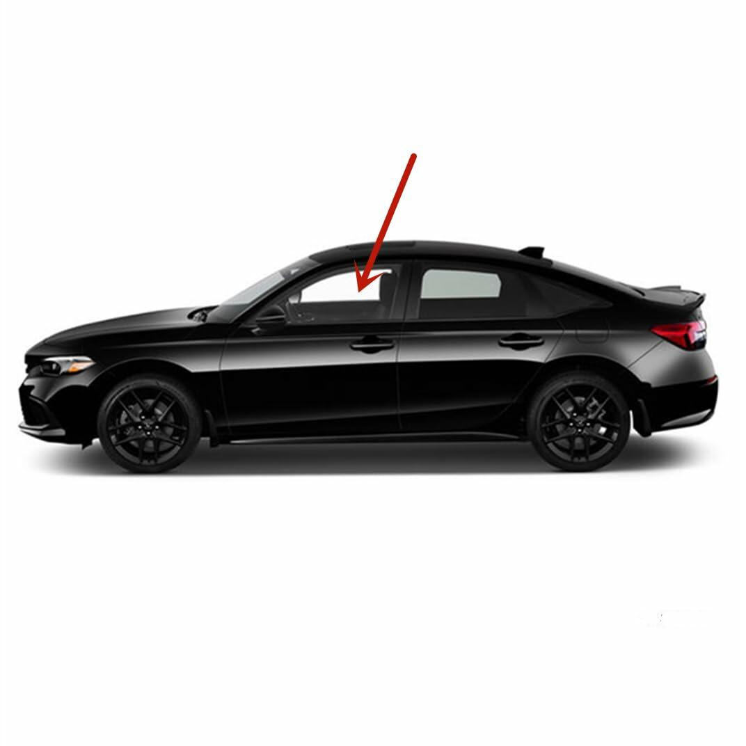 Driver Left Side Front Door Window Door Glass Compatible with Honda Civic 2022-2026 Acura Integra 2023-2026 Models