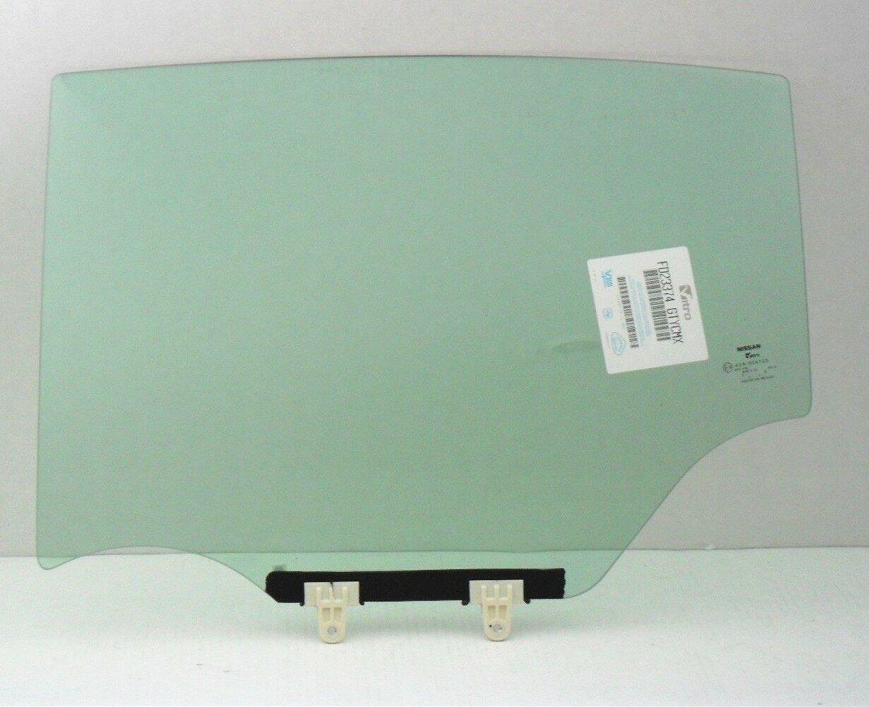 Driver Left Side Rear Door Window Door Glass Compatible with Nissan Sentra 4 Door Sedan 2007-2012 Models