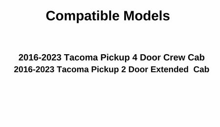 Passenger Right Side Front Door Window Door Glass Compatible with Toyota Tacoma Pickup 2 Door Extended / 4 Door Crew Cab 2016-2023 Models