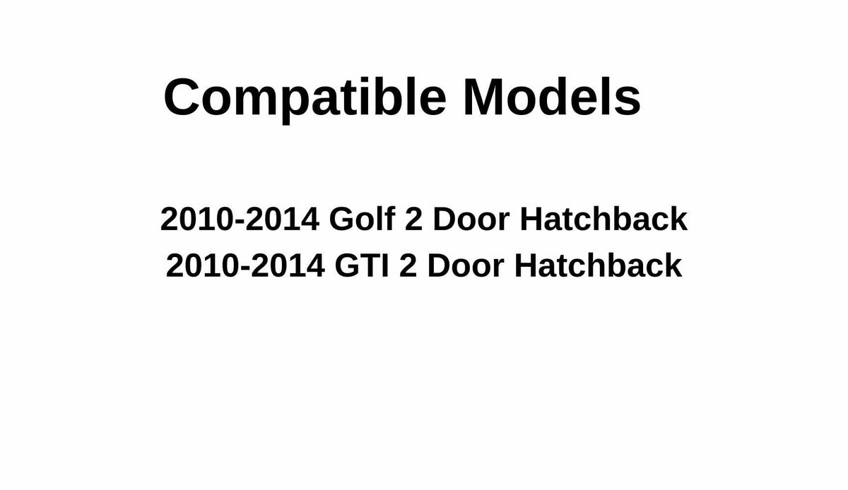 Driver Left Side Door Window Door Glass Compatible with Volkswagen Golf / GTI 2 Door Hatchback 2010-2014 Models