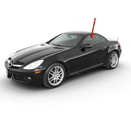 Tempered Driver Left Side Door Window Door Glass Compatible with Mercedes Benz SLK200 SLK280 SLK300 SLK350 SLK55AMG 2005-2012 Models