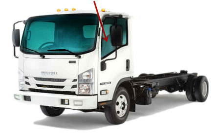 Driver Left Side Front Door Window Door Glass Compatible with Chevrolet/GMC W3500 W4500 W5500 2008-2010 Models / LCF 2011-2018 Models