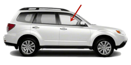 Passenger Right Side Front Door Window Door Glass Compatible with Subaru Forester 2009-2013 Models