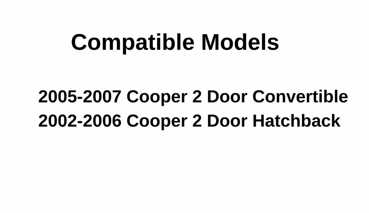 Passenger Right Side Door Window Door Glass Compatible with Mini Cooper 2002-2007 Models