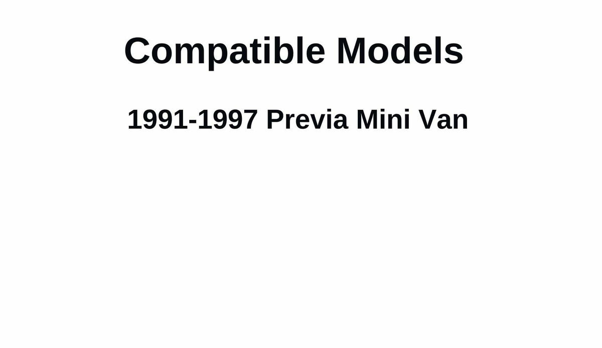 Driver Left Side Front Door Window Door Glass Compatible with Toyota Previa 1991-1997 Models