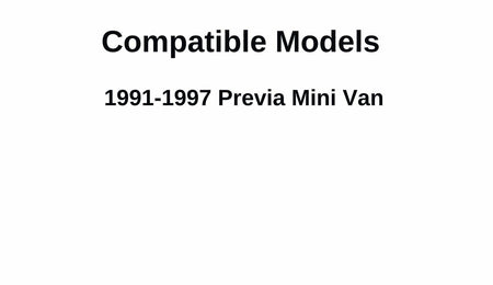 Driver Left Side Front Door Window Door Glass Compatible with Toyota Previa 1991-1997 Models