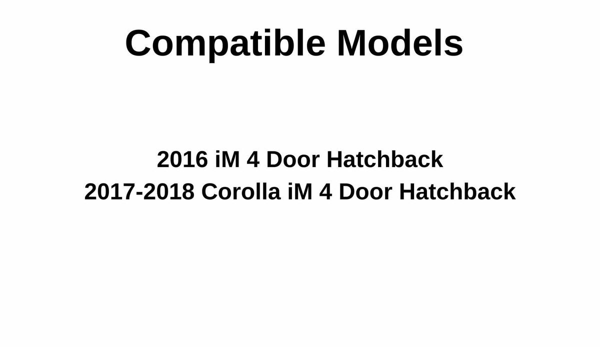 Passenger Right Side Rear Door Window Door Glass Compatible with Toyota Corolla iM 2017-2018 Models/Scion iM 2016 Models