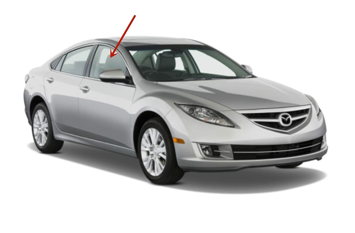 Passenger Right Side Front Door Window Door Glass Compatible with Mazda 6 2009-2013 Models