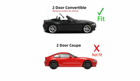 Passenger Right Side Window Door Glass Compatible with BMW Z4/BMW M Roadster 2 Door Convertible 2003-2008 Models