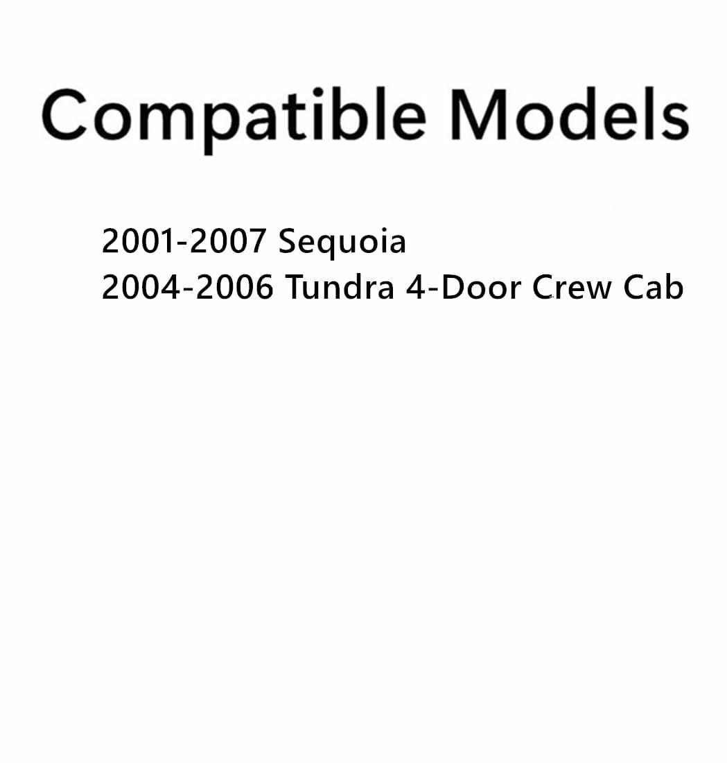 Driver Left Side Front Door Window Door Glass Compatible with Toyota Sequoia 2001-2007 Models/Toyota Tundra 4 Door Crew Cab 2004-2006 Models