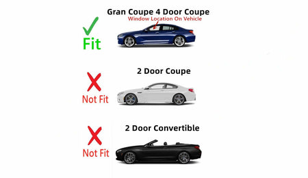 Driver Left Side Front Door Window Door Glass Compatible with BMW 640 Grand Coupe / 650 Grand Coupe / M6 Grand Coupe / Alpina B6 Grand Coupe 2013-2017 Models