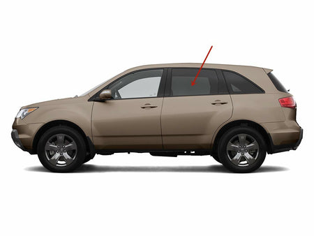 Driver Left Side Rear Door Window Door Glass Compatible with Acura MDX 2007-2013 Models