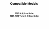 Driver Left Side Front Door Window Door Glass Compatible with Toyota Yaris iA 2017-2020 Models/Scion iA 2016 Models