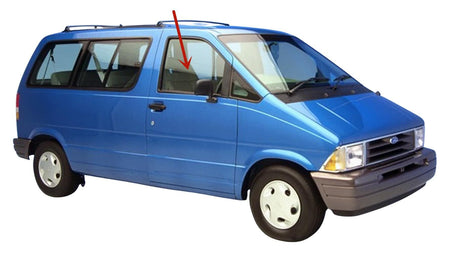 Passenger Right Side Front Door Window Door Glass Compatible with Ford Aerostar Van 1986-1997 Models