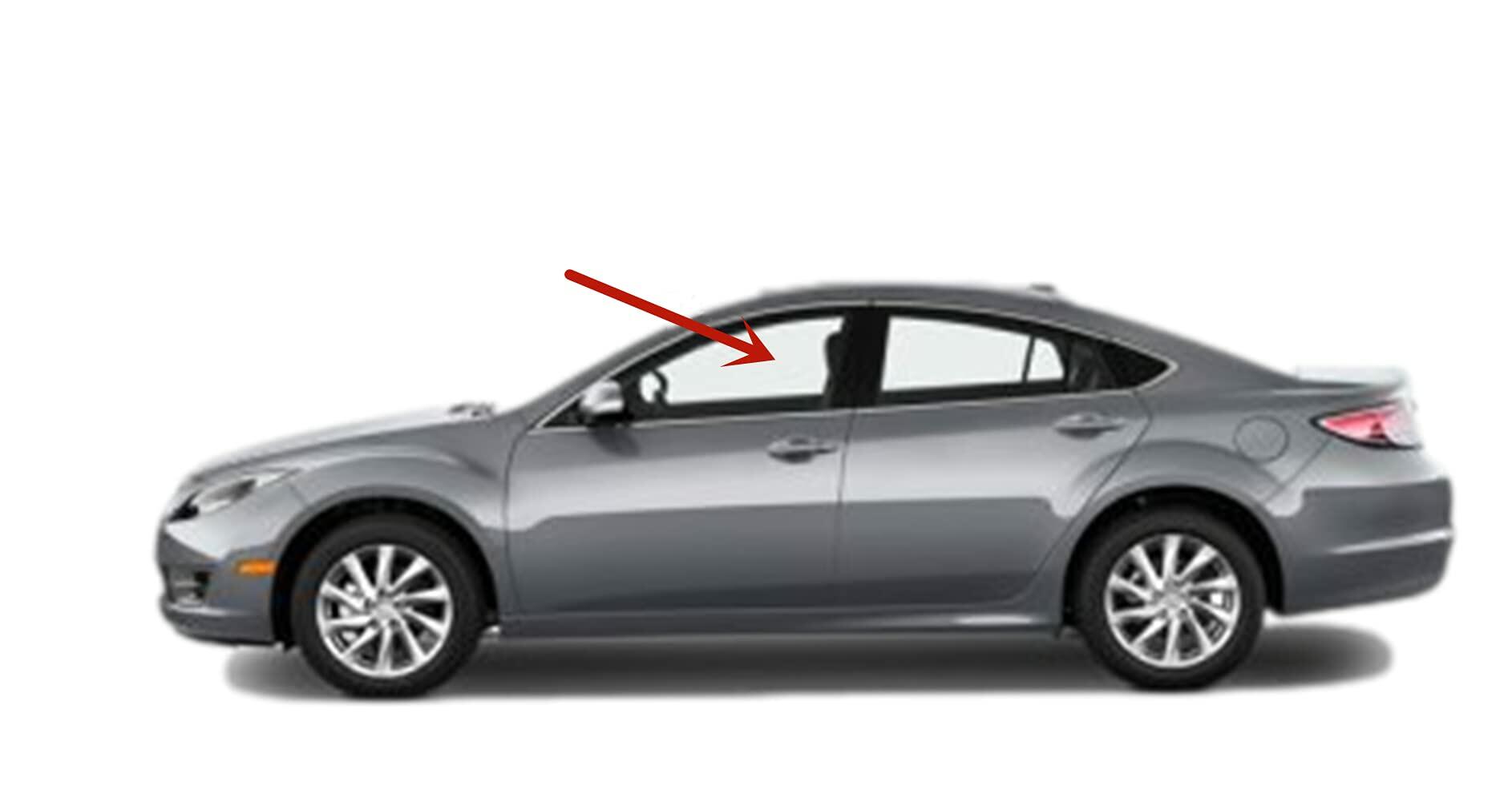 Driver Left Side Front Door Window Door Glass Compatible with Mazda 6 2009-2013 Models