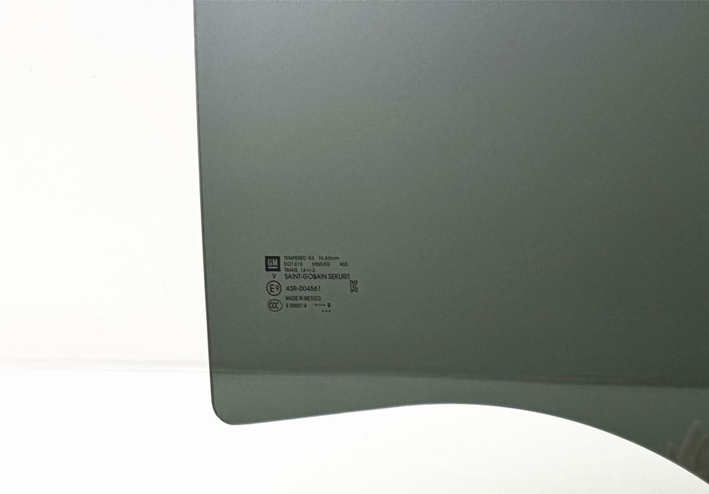 OE Tempered Driver Left Side Rear Door Window Door Glass Compatible with Escalade ESV 2021-2026 Models ( Not For Escalade )