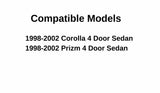 Passenger Right Side Front Door Window Door Glass Compatible with Toyota Corolla/Chevrolet Prizm 1998-2002 Models