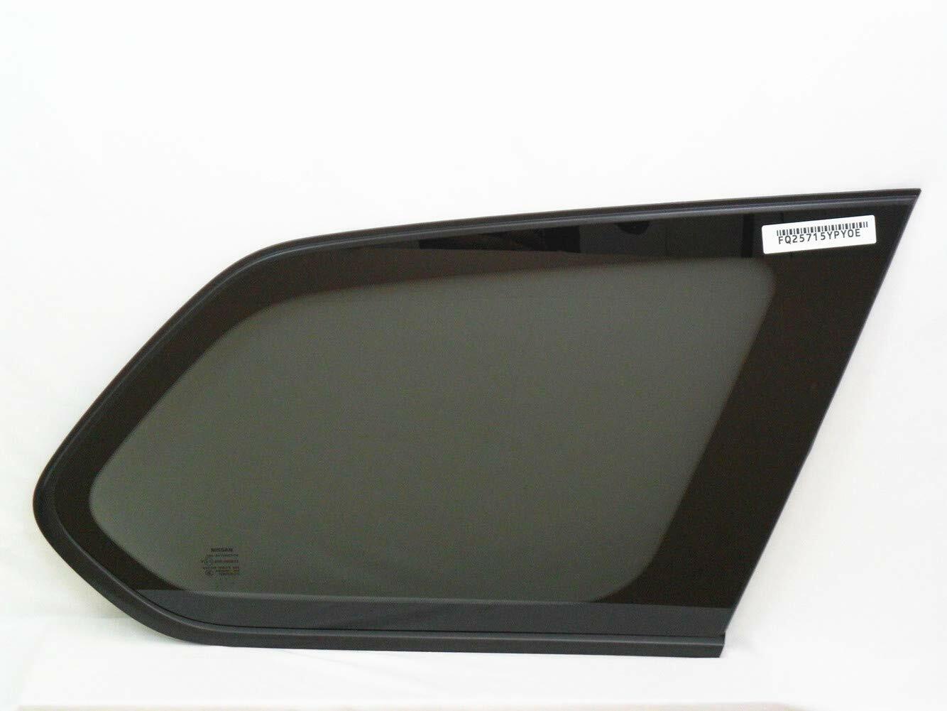 OEM Passenger Right Side Quarter Window Quarter Glass Compatible with Nissan Pathfinder 2013-2020 Models