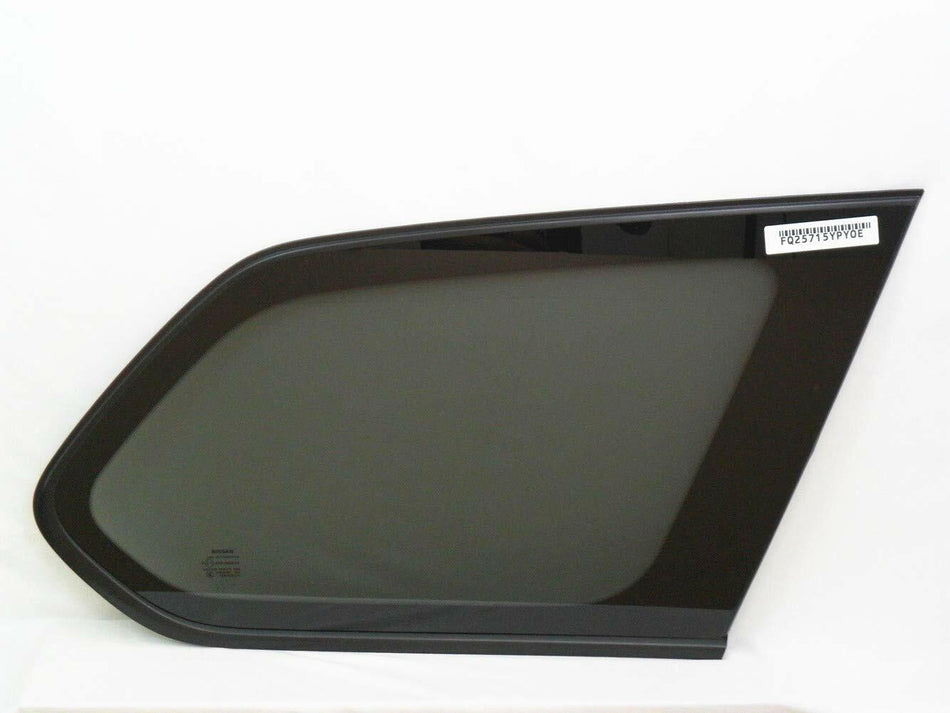OEM Passenger Right Side Quarter Window Quarter Glass Compatible with Nissan Pathfinder 2013-2020 Models