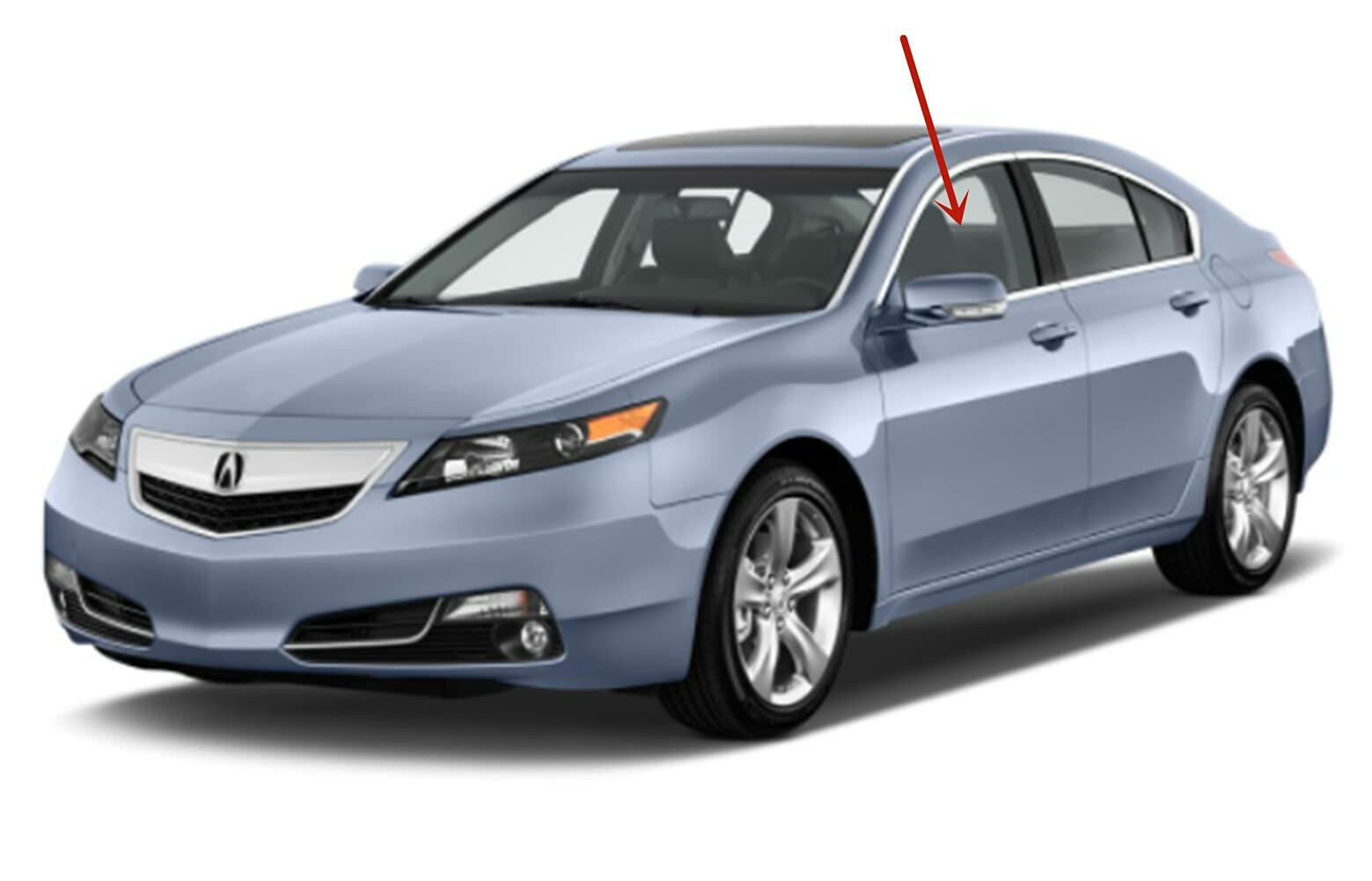 Driver Left Side Front Door Window Door Glass Compatible with Acura TL 4 Door Sedan 2009-2014 Models