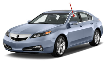 Driver Left Side Front Door Window Door Glass Compatible with Acura TL 4 Door Sedan 2009-2014 Models